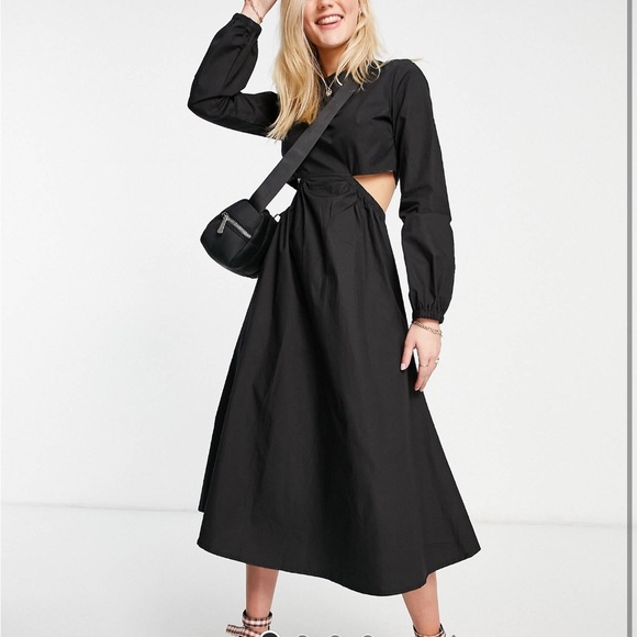 Midi dress with cut out sides - Picture 5 of 6